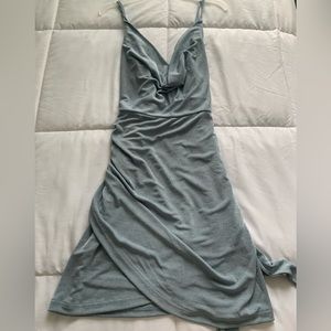 Boutique Cowl Neck Mini Dress